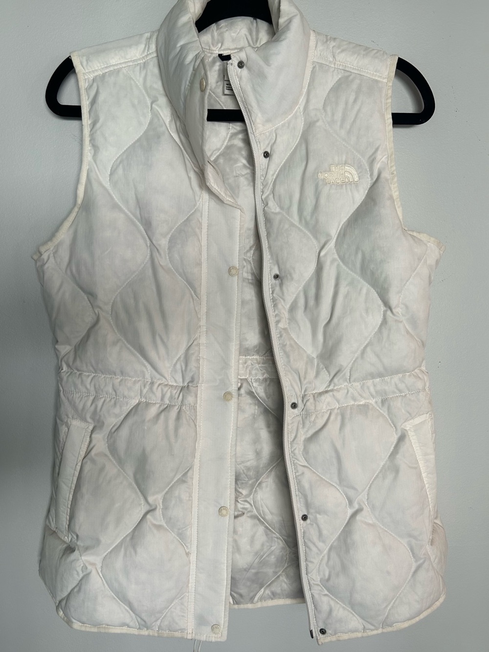 The North Face Women's White Quilted Vest